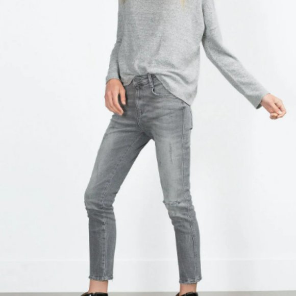 ZARA Gray Skinny Jeans Size 2